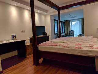 Отель Hotel and Restaurant Abas Плав Семейный номер с видом на озеро-2